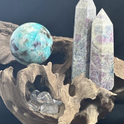 Ruby Fuchsite Crystal Tower