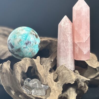 Rose Quartz Crystal Tower