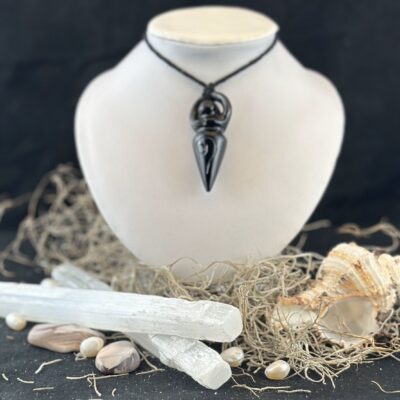 Black Onyx 2" Mother Earth Pendant