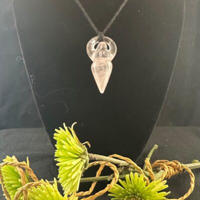 Rose Quartz Mother Earth Necklace 2" Pendant