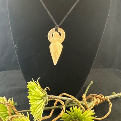 Yellow Aventurine Mother Earth Necklace 2" Pendant