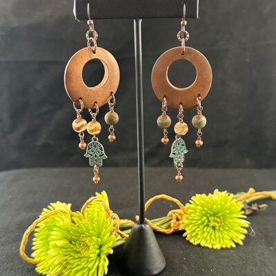 Copper Boho Earrings
