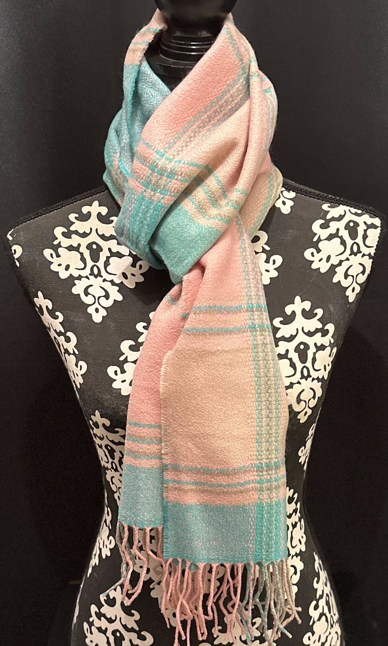 Lavender Blue Murder of Crows Cashmere-like Tassel Scarf (All-Over Printing)