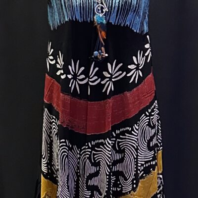 Blue, Red & Yellow Boho Sun Dress