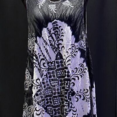 Black & White Boho Sun Dress